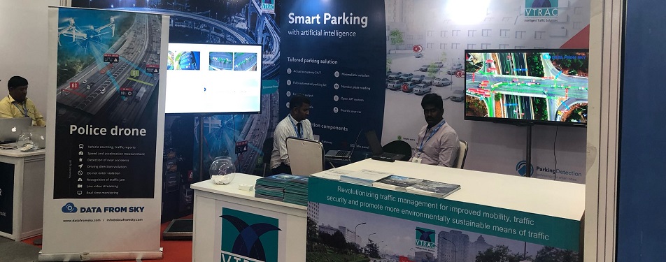 Živá ukázka ParkingDetection na expu Smart City India 2019